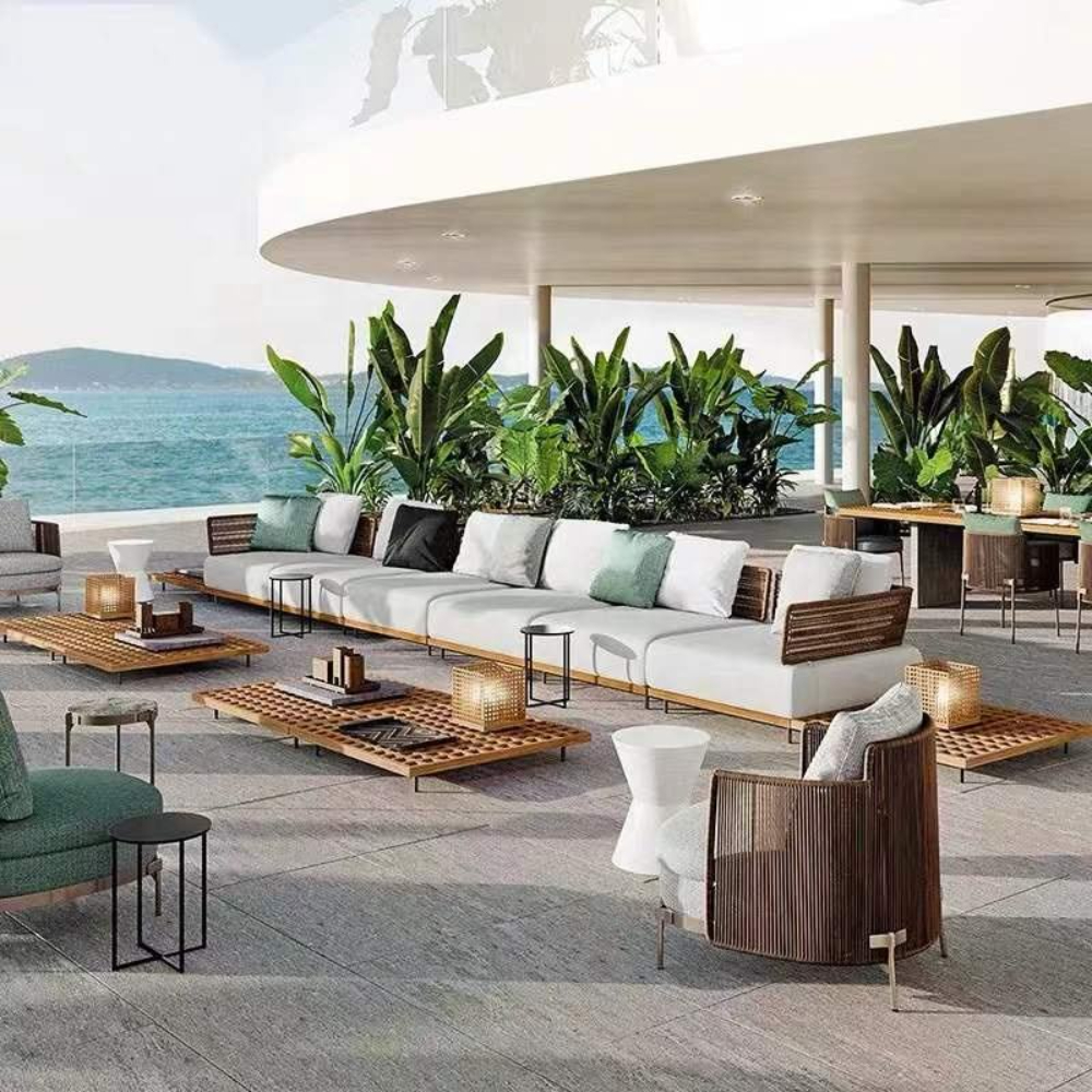 Outdoor Furniture Japanese Style - Modern Outdoor Furniture Waterproof Rattan Aluminum