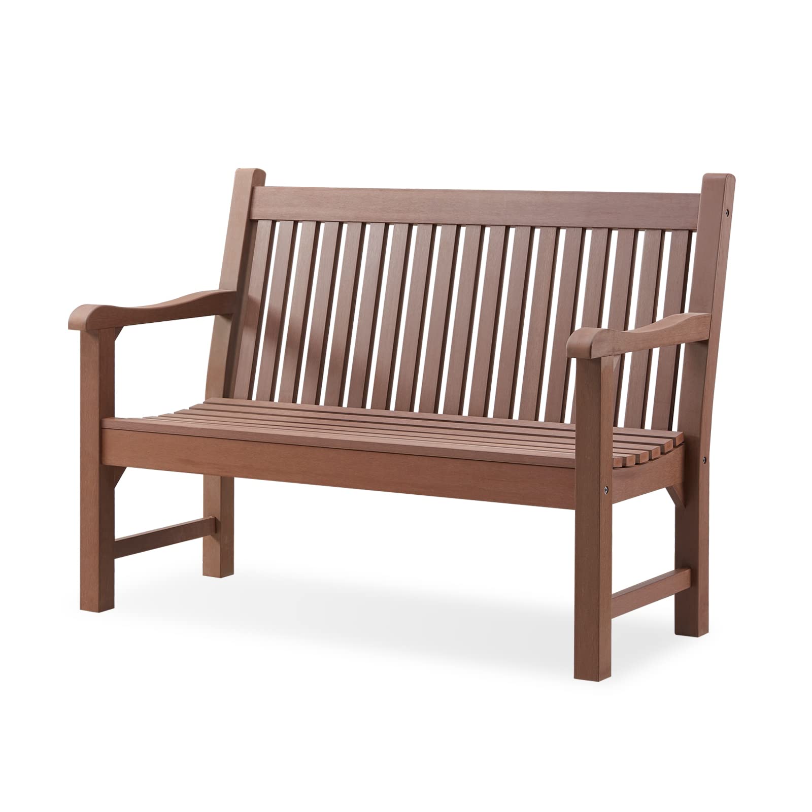 Outdoor Furniture Polywood - 2-Person Poly Lumber Garden Bench All-Weather