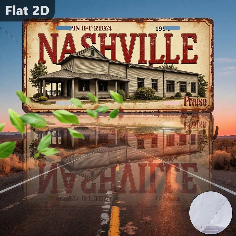 Outdoor Furniture Durable - D Flat, Nashville-Theed Vintage Etal Wall