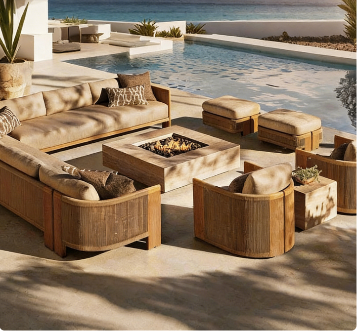 Outdoor Furniture Luxury - @3 # Luxury Solid Wood Teak