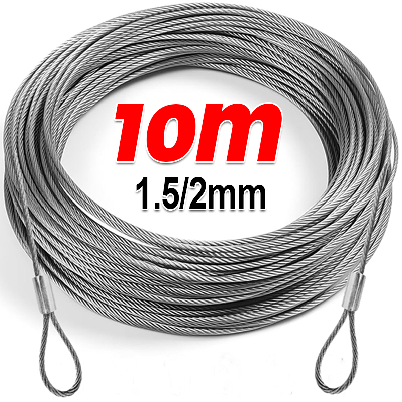 Sun Sail Shade - 10/2M Stainless Steel Wire Ropes Outdoor