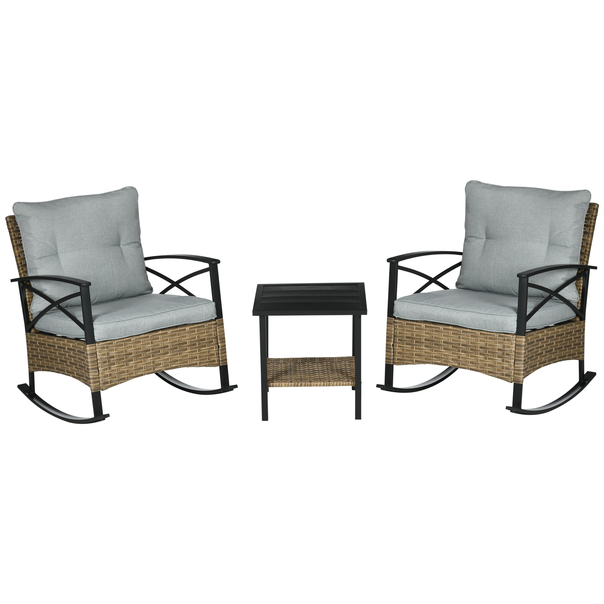 3 Pieces Patio Set w/ Cushions – Outdoor Furniture Cushions 22 X 22 Bewertung und Preis
