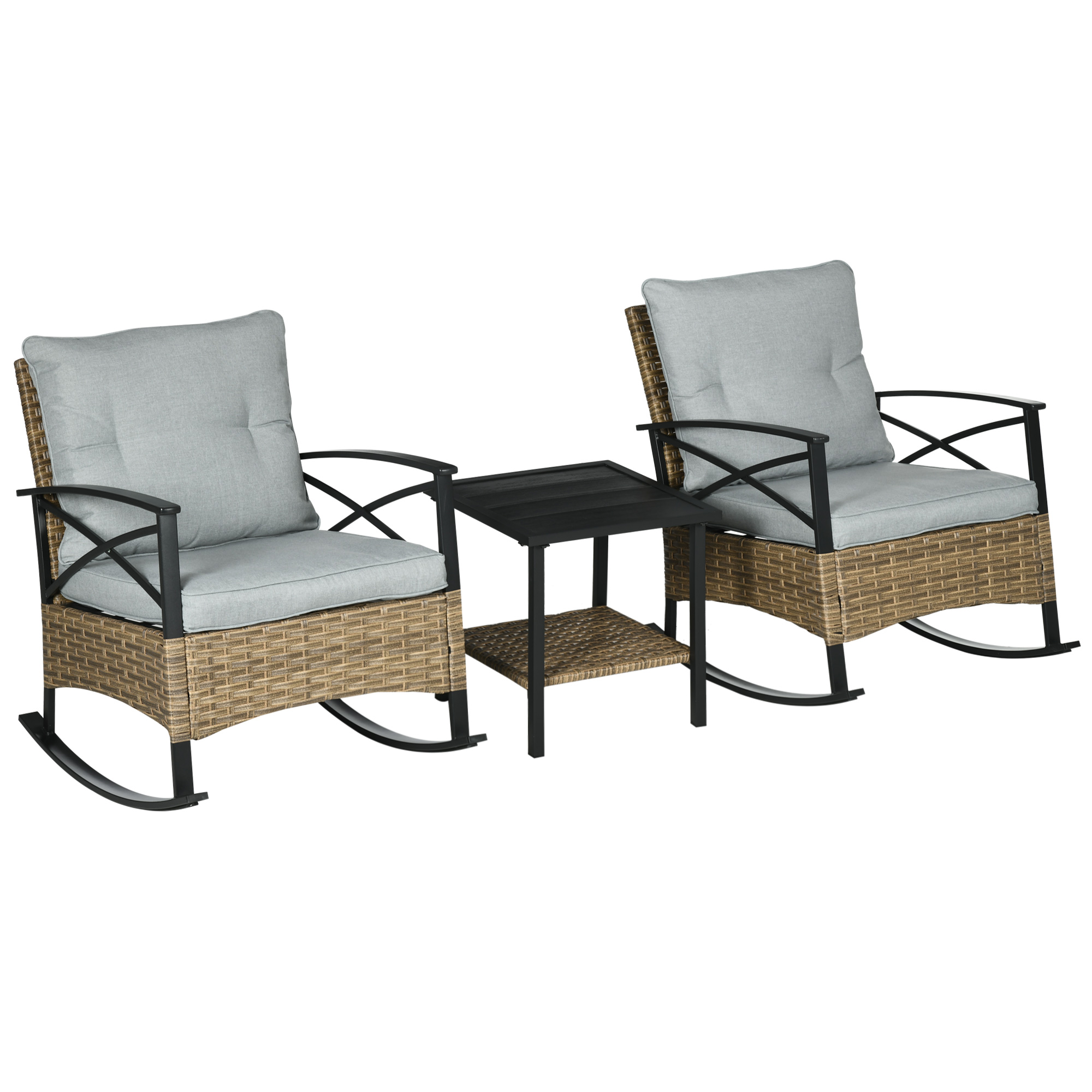 3 Pieces Patio Set w/ Cushions – Outdoor Furniture Cushions 22 X 22 Bewertung und Preis