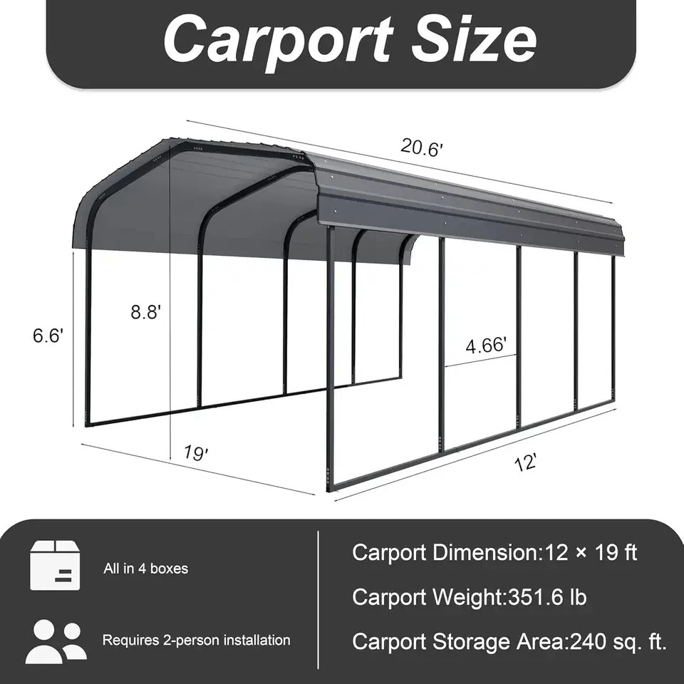 2026 Hot Sale 11x19ft Galvaniz – Outdoor Furniture For Sale Bewertung und Preis