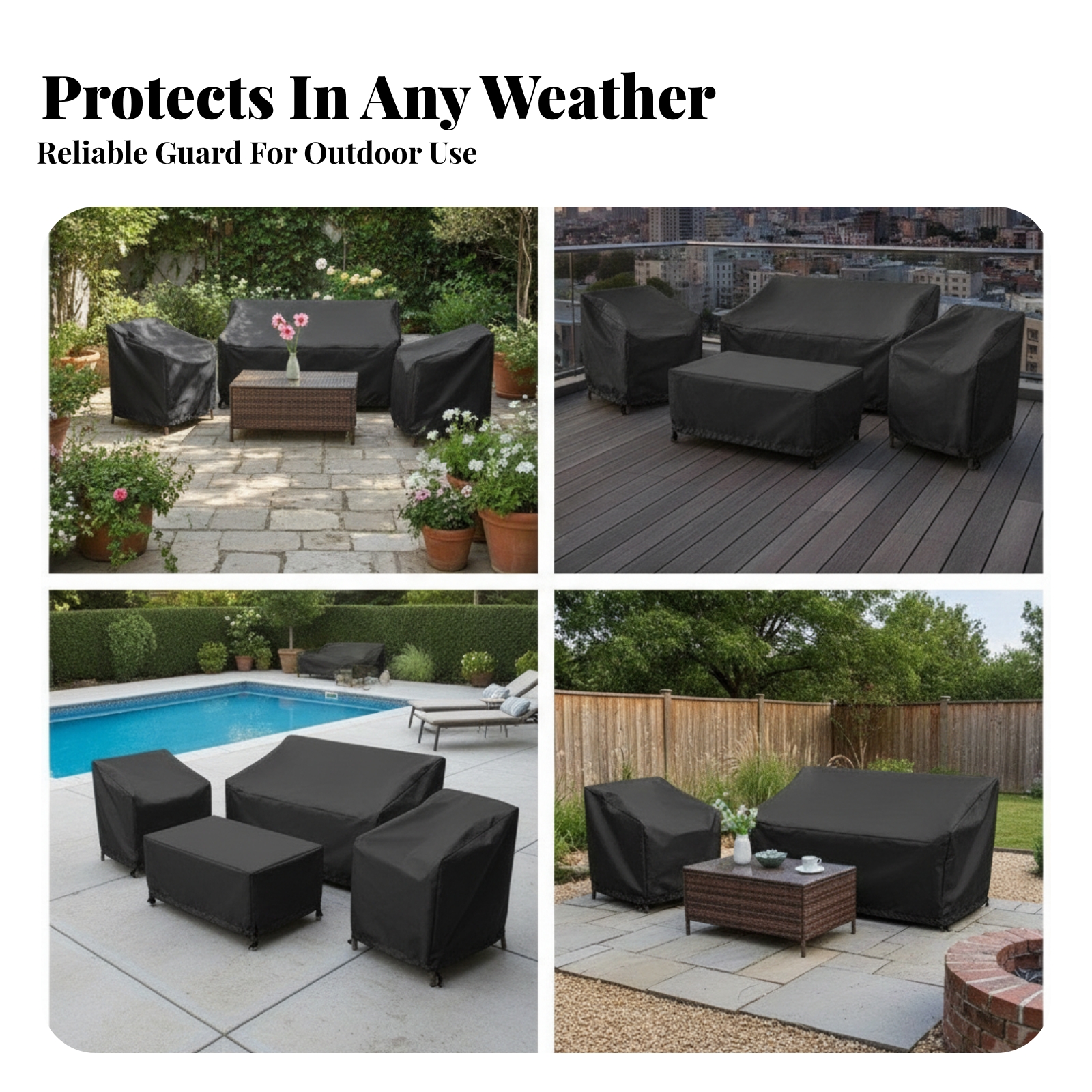 4 Pieces Fitted Patio Furnitur – Outdoor Furniture Cover Bewertung und Preis