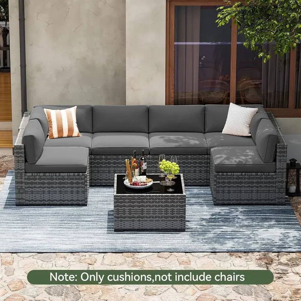 14-Piece Grey Deep Seat Outdoo – Outdoor Furniture Grey Bewertung und Preis
