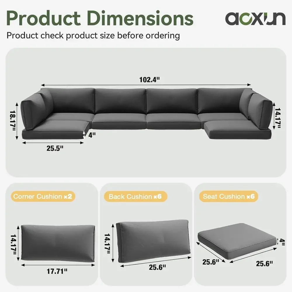 14-Piece Grey Deep Seat Outdoo – Outdoor Furniture Grey Bewertung und Preis