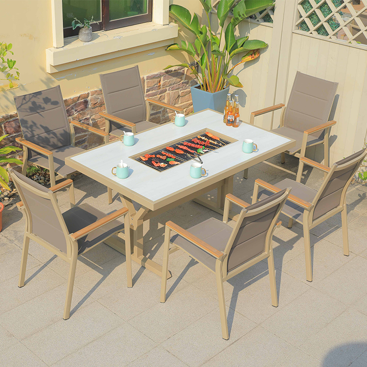 Hot Sale Cast Aluminum Fire Pi – Outdoor Furniture For Sale Bewertung und Preis