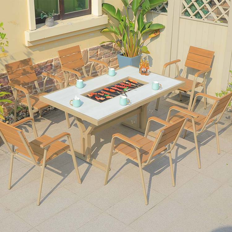 Hot Sale Cast Aluminum Fire Pi – Outdoor Furniture For Sale Bewertung und Preis