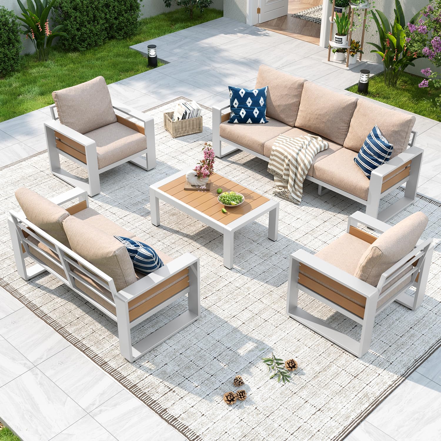 Aluminum Patio Furniture Set,  – Outdoor Furniture Japanese Style Bewertung und Preis