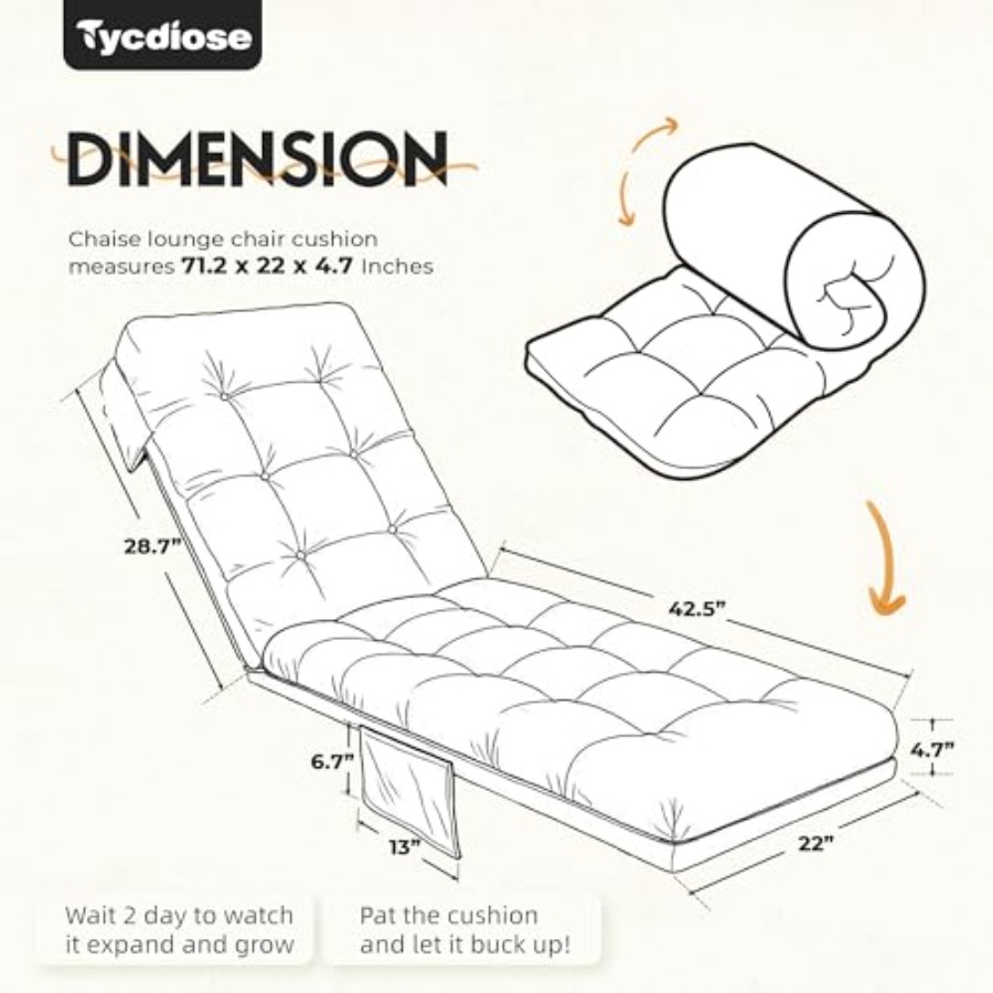 Outdoor Lounge Chair Cushion,  – Outdoor Furniture Cushions 22 X 22 Bewertung und Preis