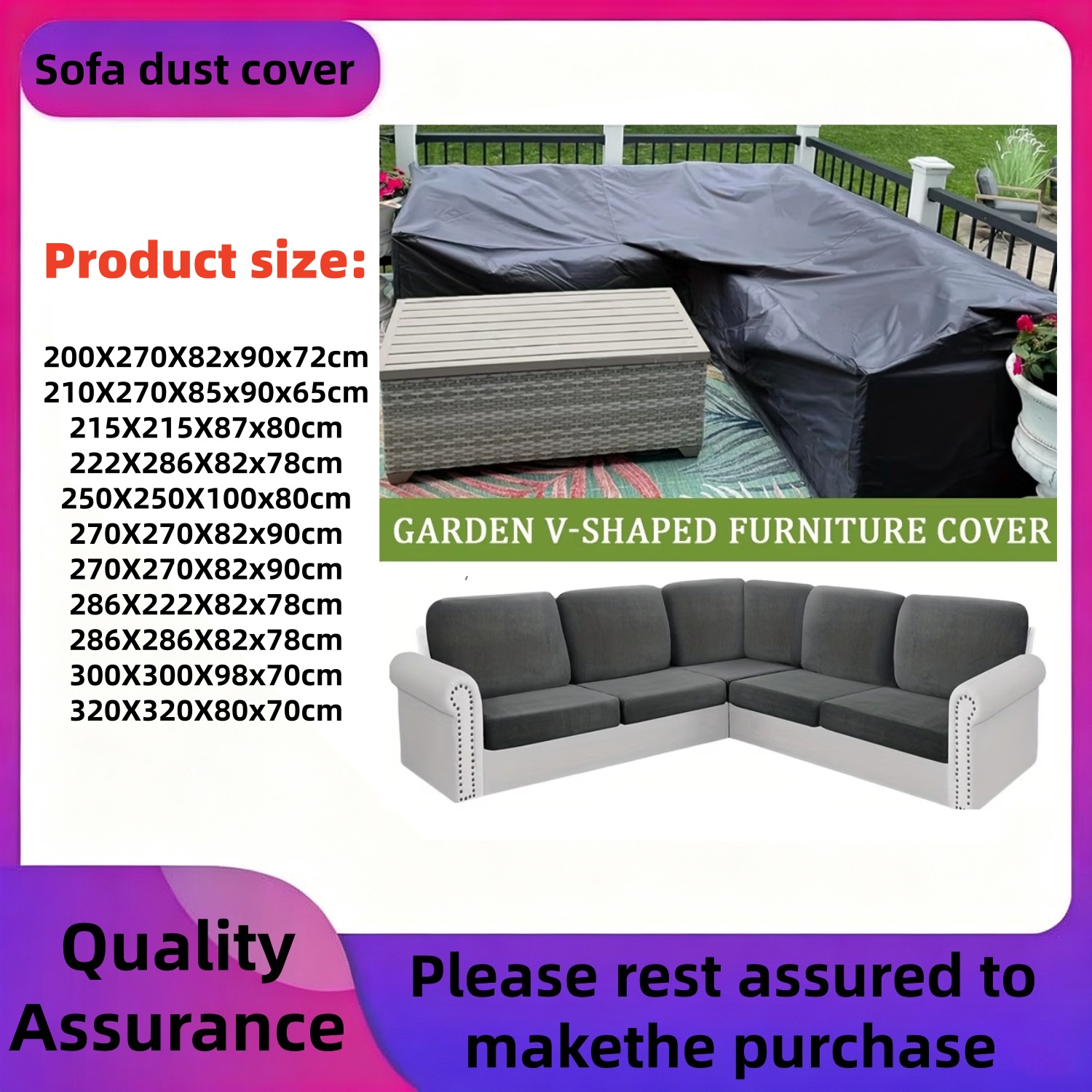 eavy-Duty Outdoor V-Shaped Fur – Outdoor Furniture Cover Bewertung und Preis