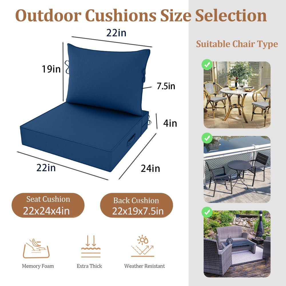 Deep Seat Cushions 22 x 24 x 4 – Outdoor Furniture Cushions 22 X 22 Bewertung und Preis