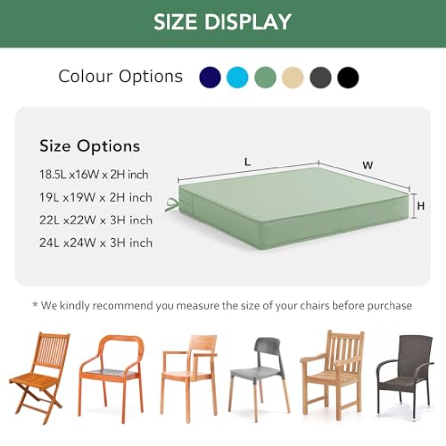 Outdoor Chair Cushions Set of  – Outdoor Furniture Cushions 22 X 22 Bewertung und Preis