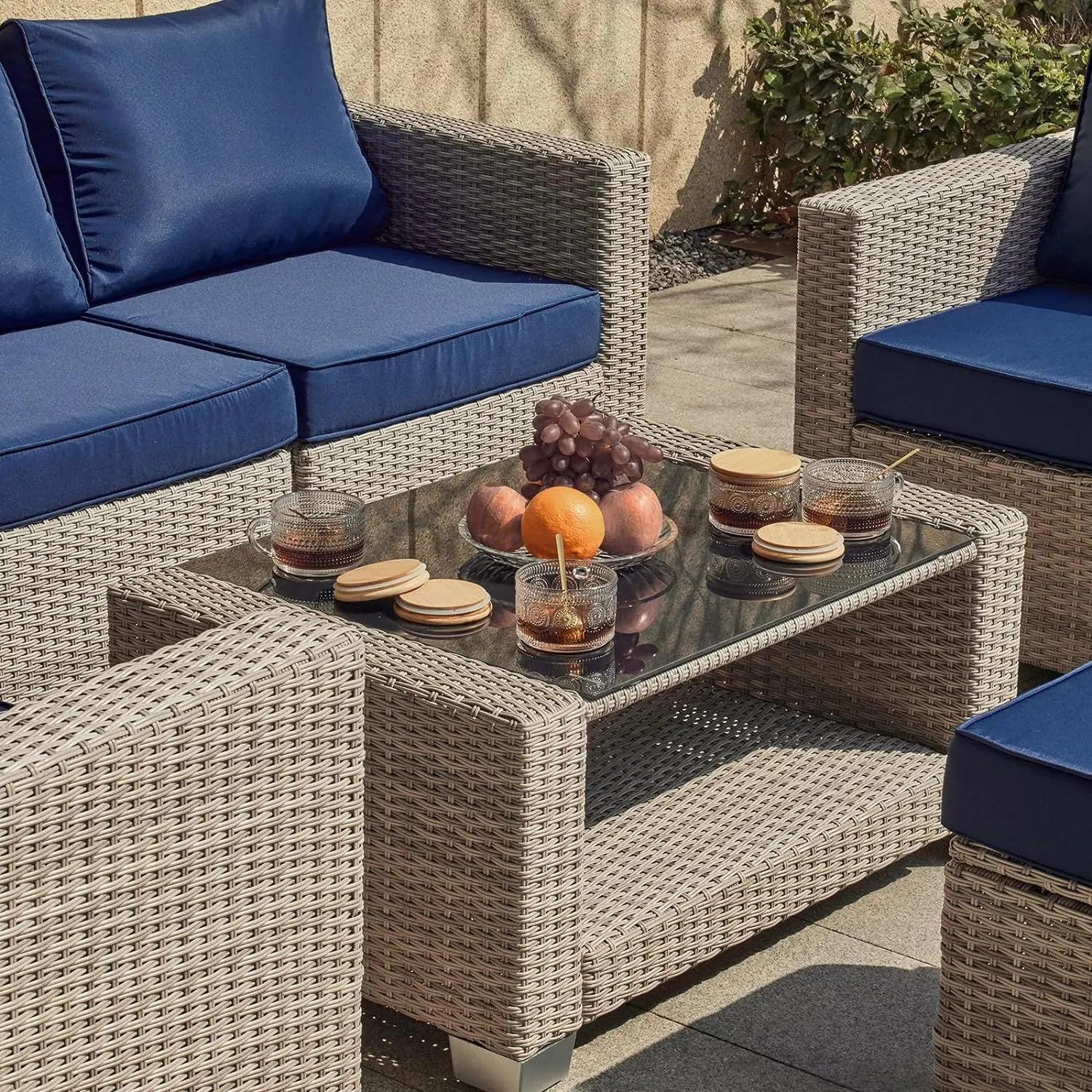 %a 7 Pieces Outdoor Patio Furn – Outdoor Furniture Grey Bewertung und Preis