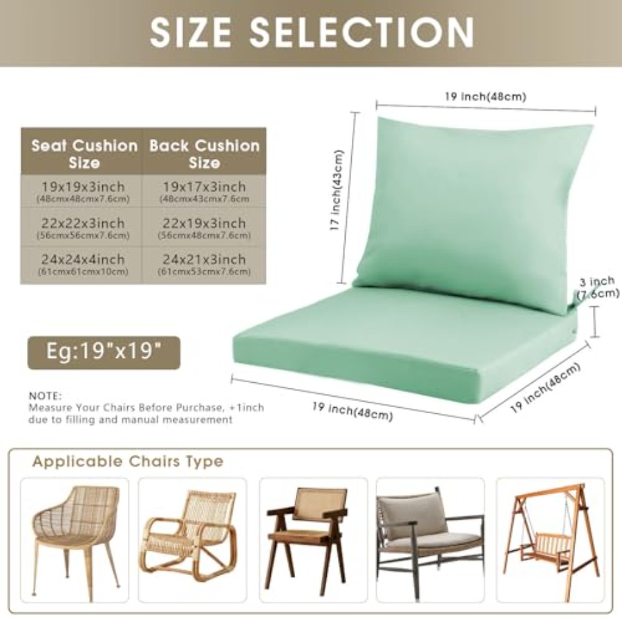 Outdoor Seat Cushion Set 22 x  – Outdoor Furniture Cushions 22 X 22 Bewertung und Preis
