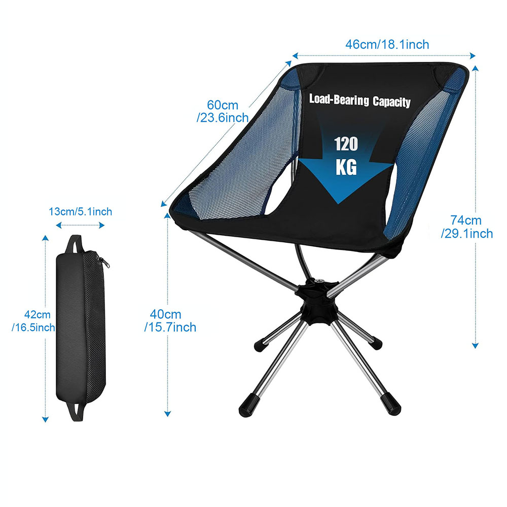 Folding Camping Chair 360° Rot – Outdoor Furniture Polywood Bewertung und Preis