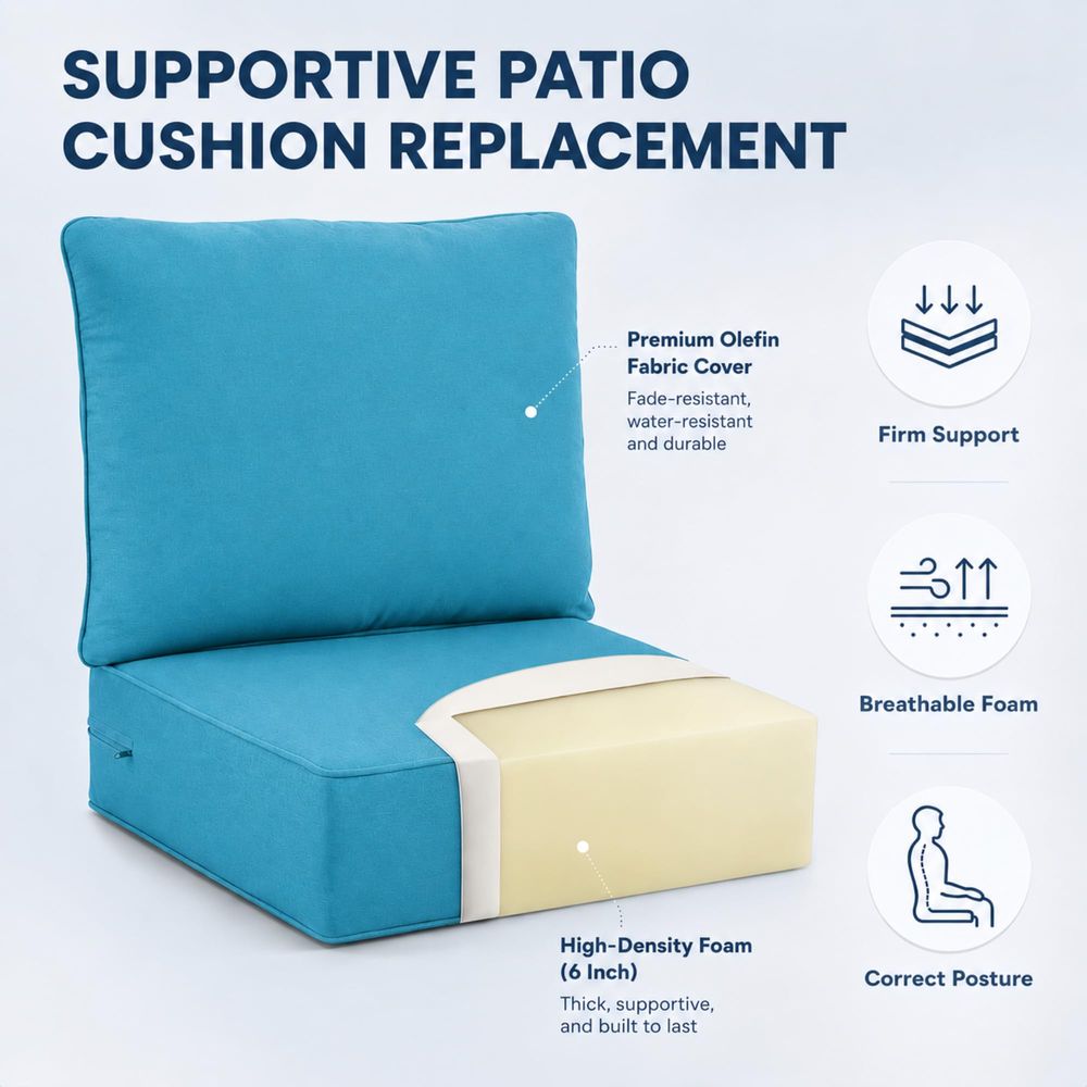 Outdoor Seat Cushions 3Piece S – Outdoor Furniture Cushions 22 X 22 Bewertung und Preis