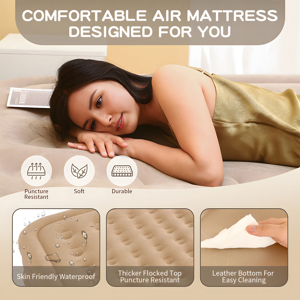 Queen Air Mattress with Built  – Outdoor Furniture Luxury Bewertung und Preis