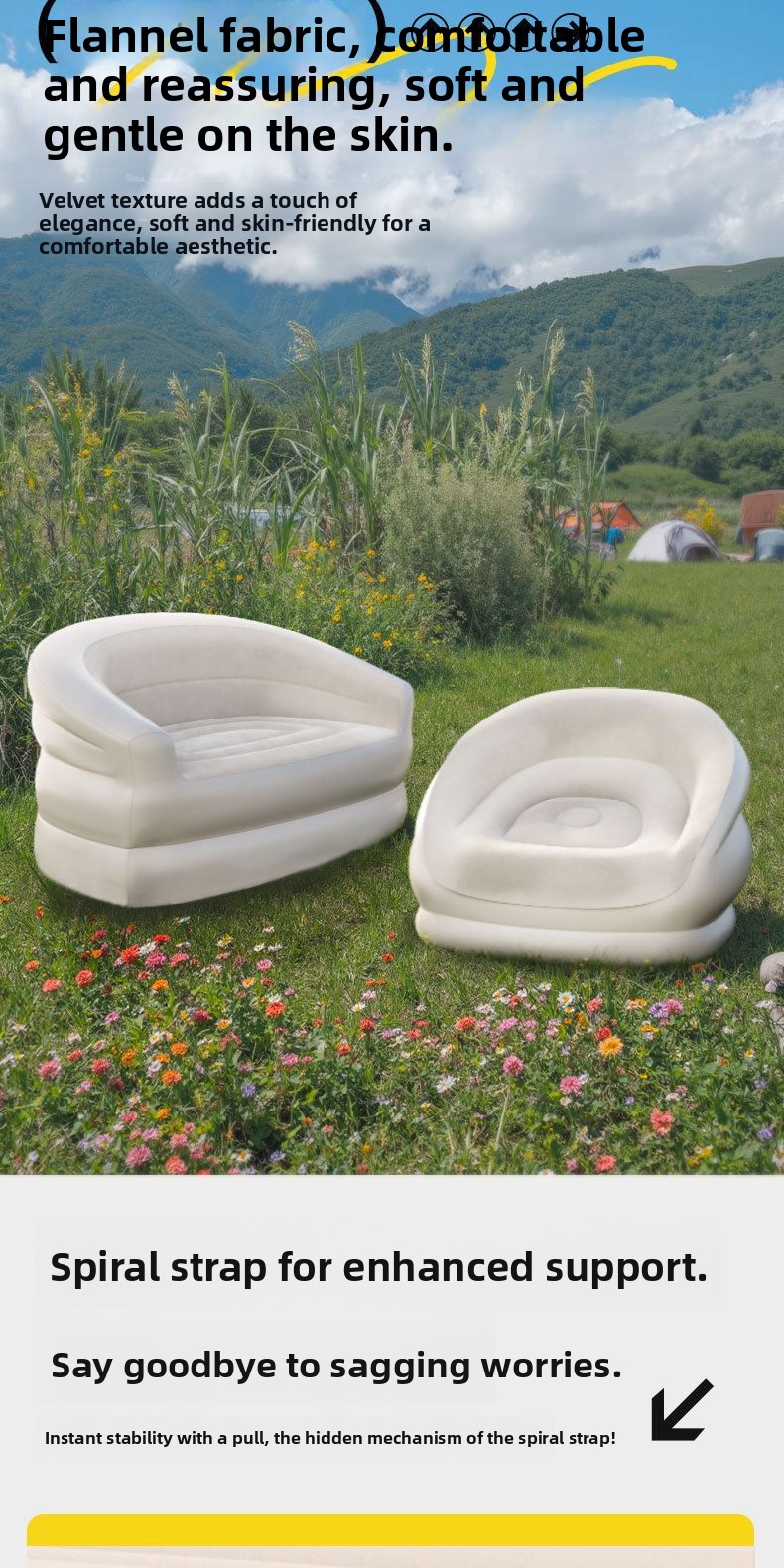 Portable Iatable Sofa for Cam  – Outdoor Furniture Design Bewertung und Preis