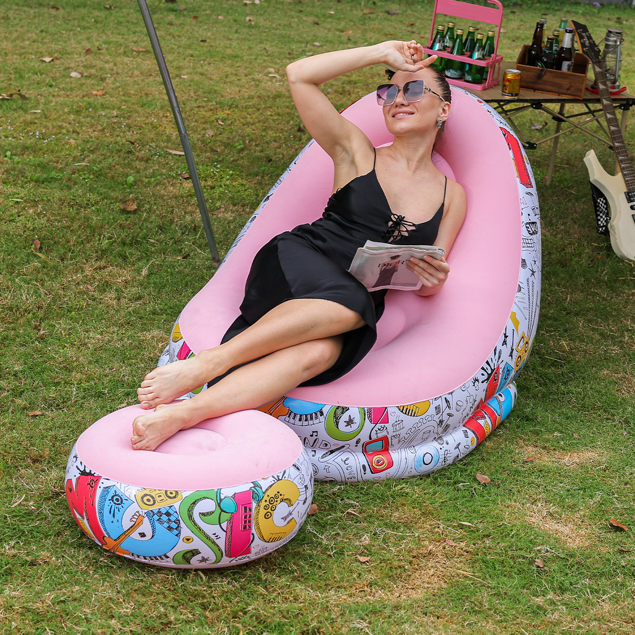 1PC Inflatable Lounger Chair w – Outdoor Furniture Lounge Bewertung und Preis