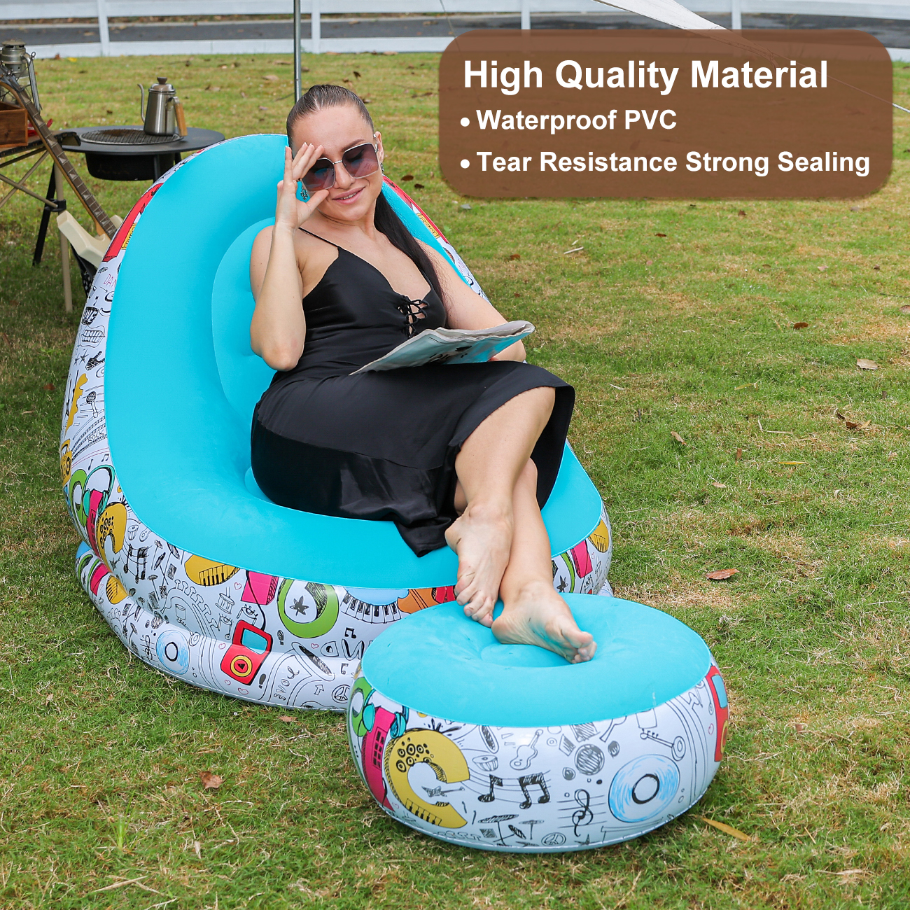 1PC Inflatable Lounger Chair w – Outdoor Furniture Lounge Bewertung und Preis