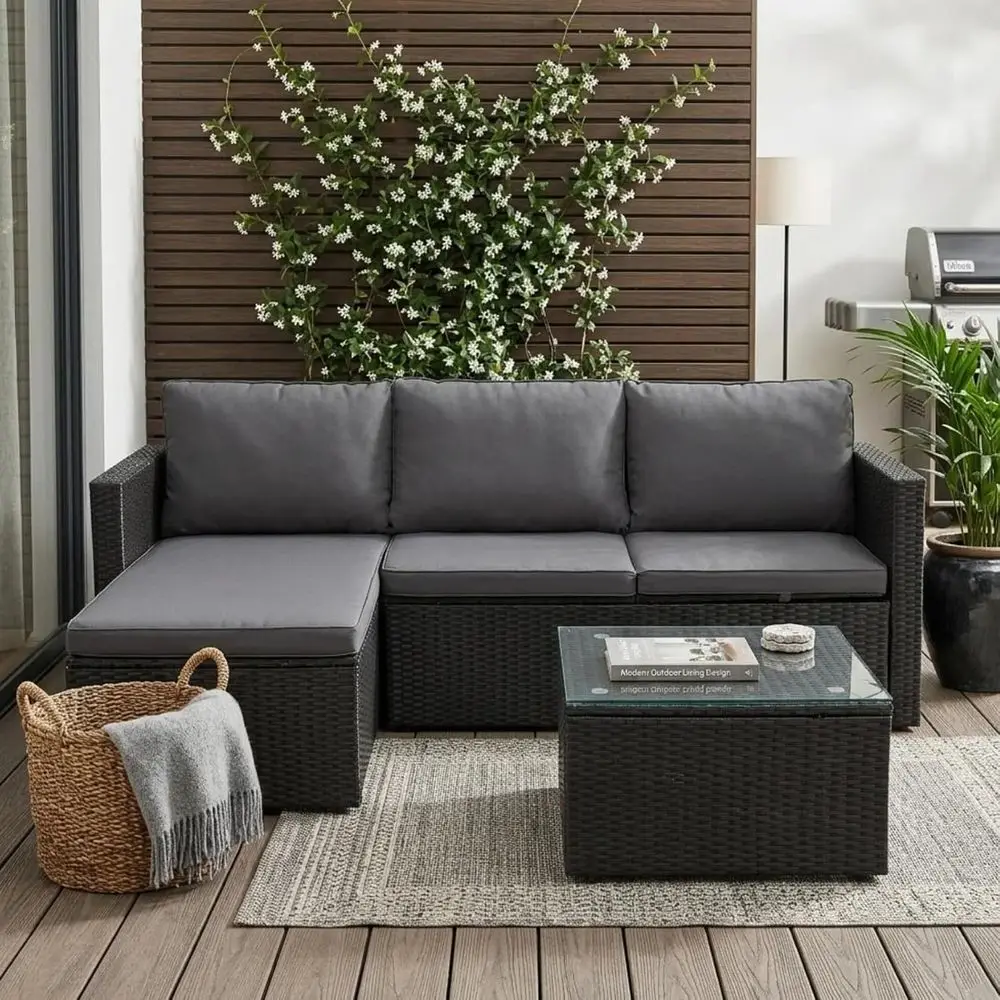4-Piece Outdoor Patio Furnitur – Outdoor Furniture Grey Bewertung und Preis