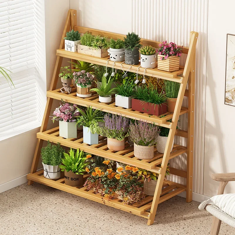 Solid Wood Flower Shelf Plant  – Outdoor Furniture Design Bewertung und Preis