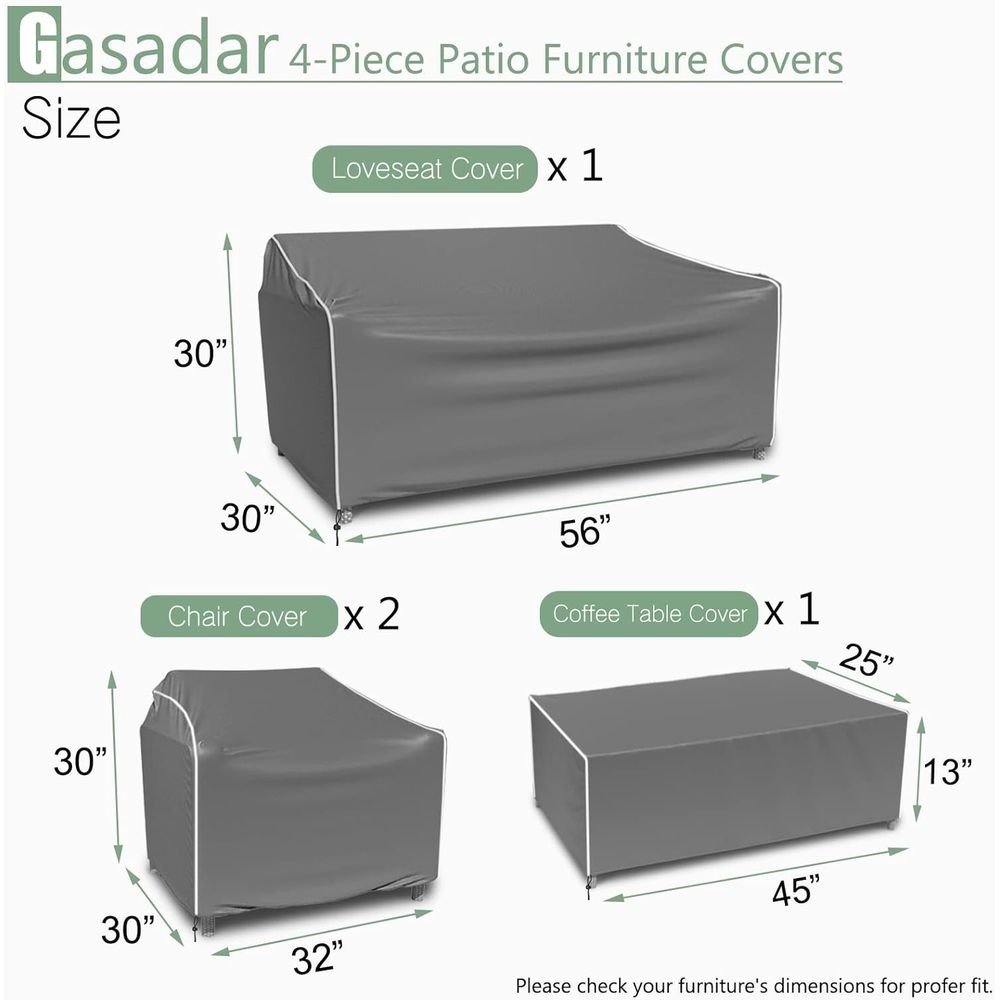 Patio Furniture Covers, 4-Piec – Outdoor Furniture Cover Bewertung und Preis