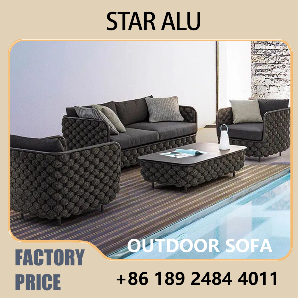 3-Seater Outdoor Rattan Sofa S – Outdoor Furniture Grey Bewertung und Preis