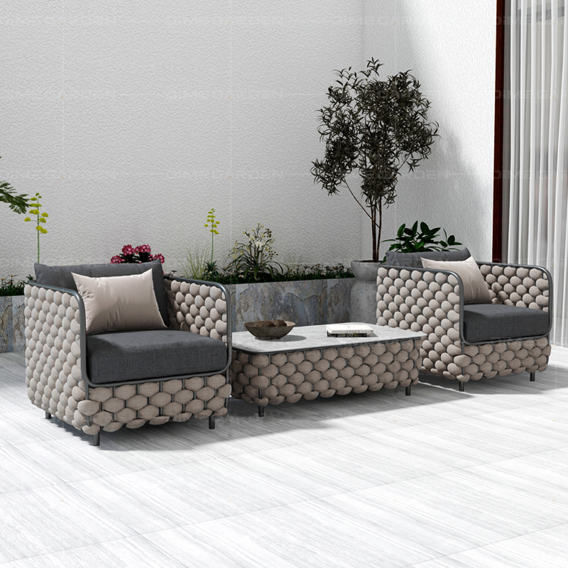 3-Seater Outdoor Rattan Sofa S – Outdoor Furniture Grey Bewertung und Preis