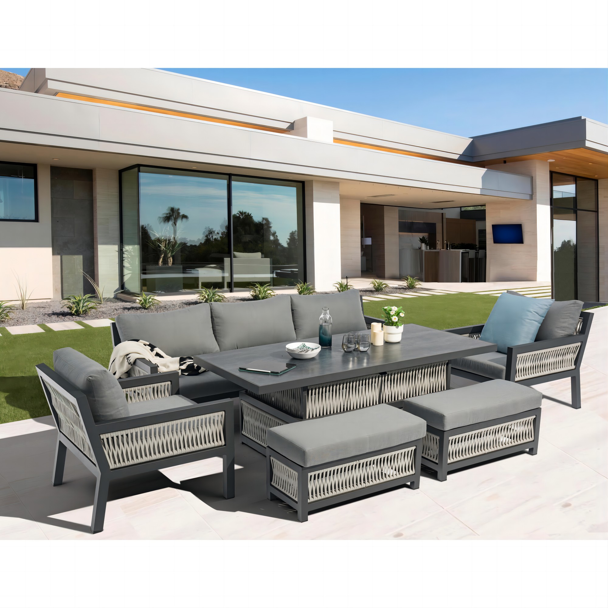 Garden Wicker Sofa Exterior AU – Outdoor Furniture Japanese Style Bewertung und Preis