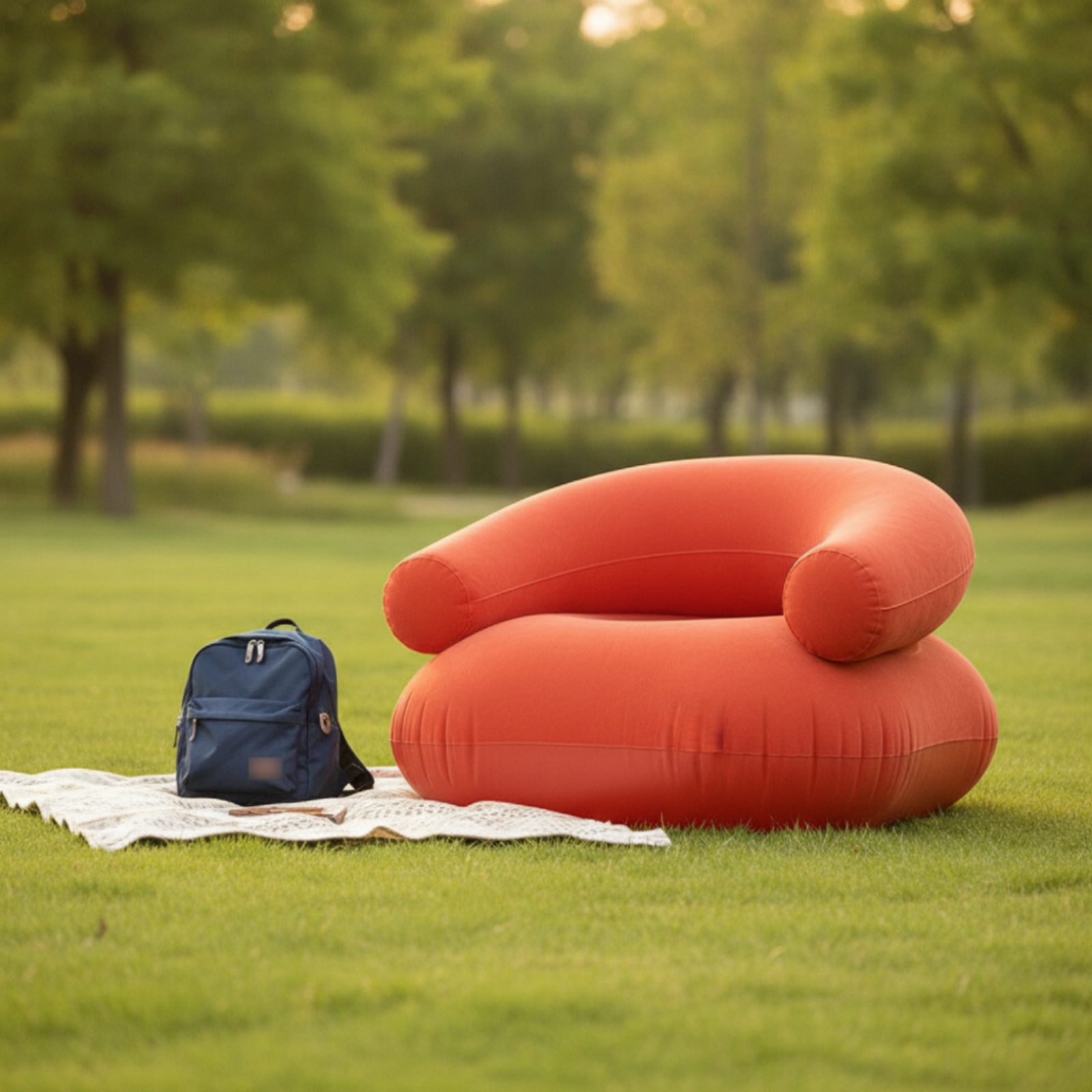 Inflatable Sofa Flocked Air So – Outdoor Furniture Lounge Bewertung und Preis
