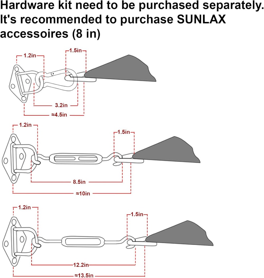 Large Sun Shade Sail 16x20 ft  – Sun Sail Shade Bewertung und Preis