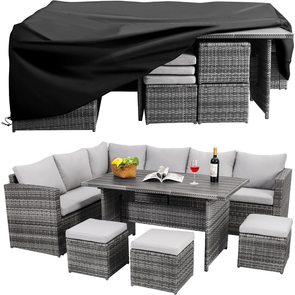 7 Piece Outdoor Patio Furnitur – Outdoor Furniture Grey Bewertung und Preis