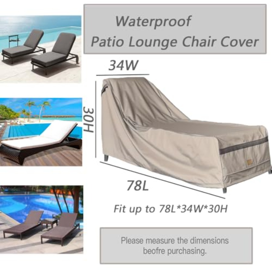 Patio Chaise Lounge Cover Wate – Outdoor Furniture Lounge Bewertung und Preis
