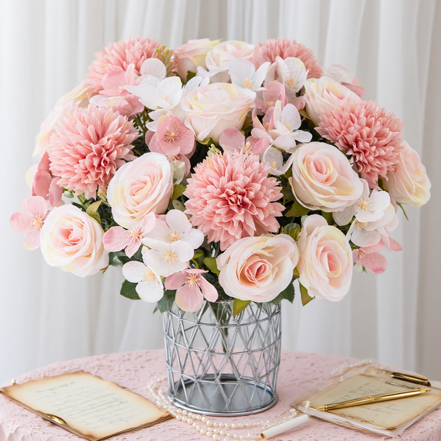 1/4pcs Artificial Flower Rose  – Outdoor Furniture Design Bewertung und Preis