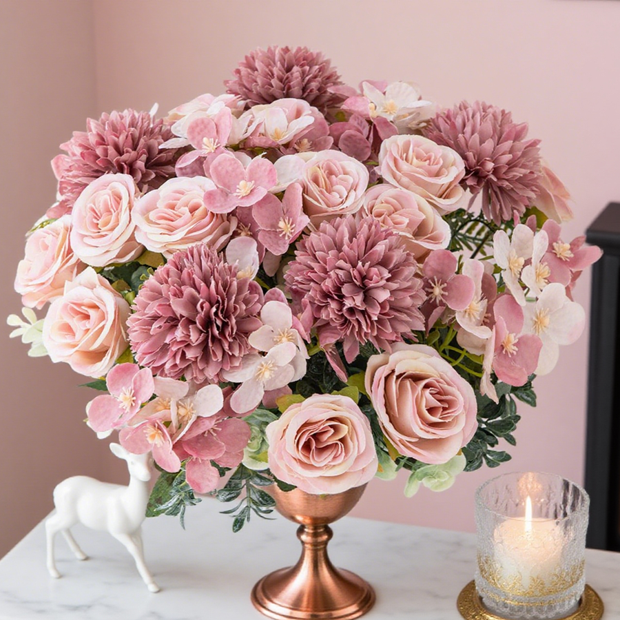 1/4pcs Artificial Flower Rose  – Outdoor Furniture Design Bewertung und Preis