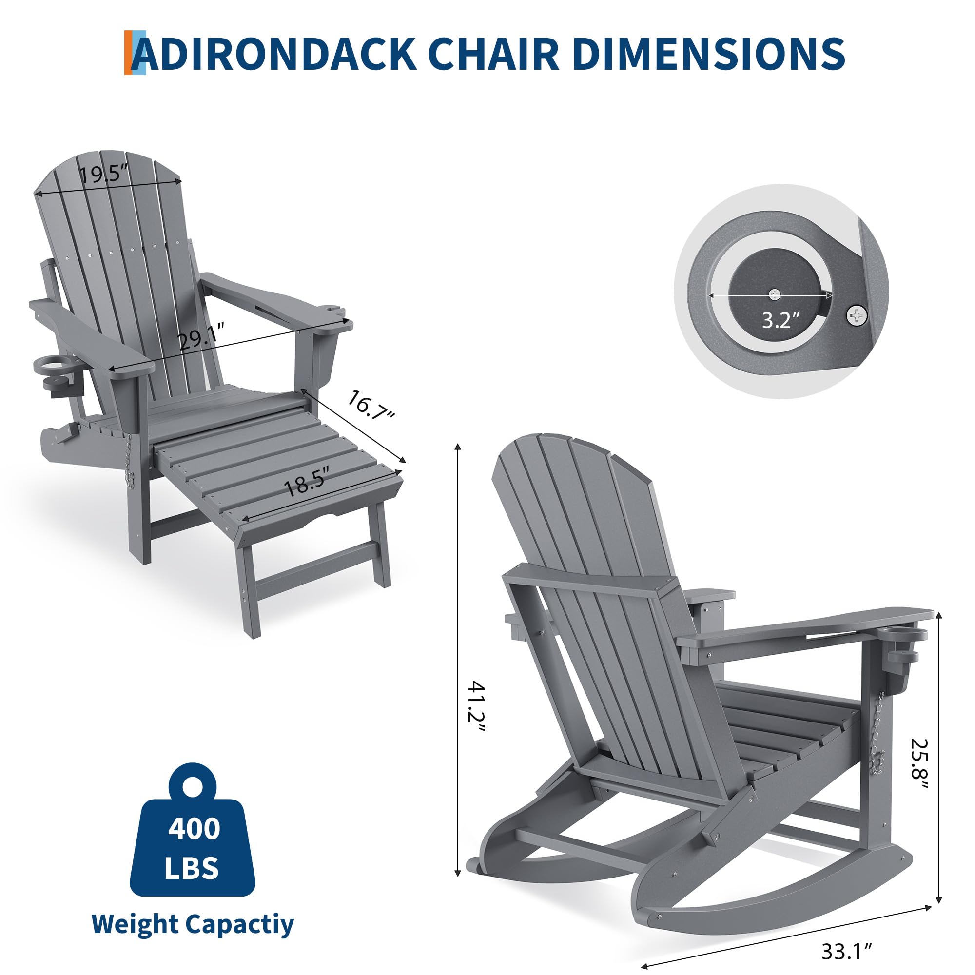 Rocking Chairs Folding  With F – Outdoor Furniture Polywood Bewertung und Preis