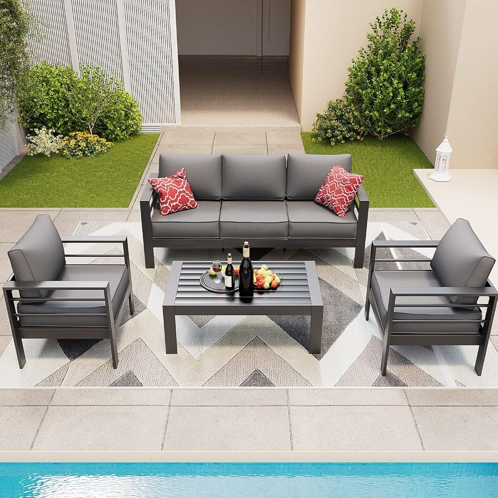 Aluminum Patio Furniture Set,  – Outdoor Furniture Japanese Style Bewertung und Preis