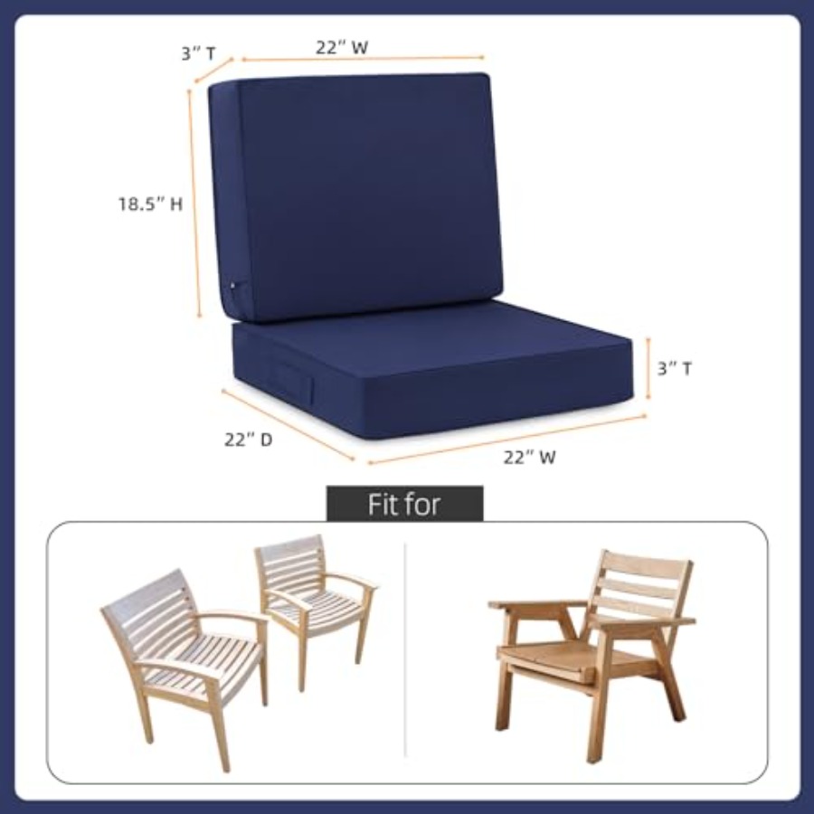 Deep Seat Patio Cushion Set 22 – Outdoor Furniture Cushions 22 X 22 Bewertung und Preis