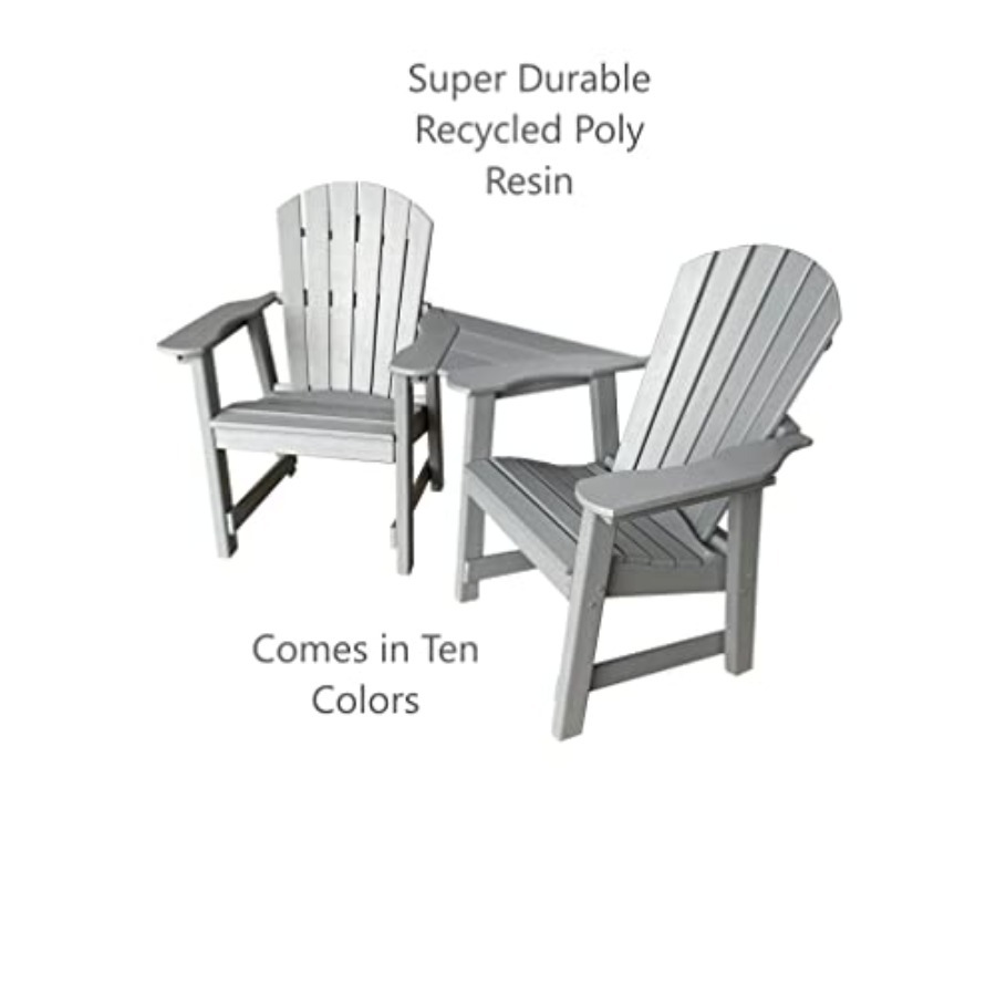 2 Chair Dining Table Set - Pol – Outdoor Furniture Recycled Plastic Bewertung und Preis